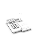 CHILLCHAN Cosmetics Display Stand Featuring Lipsticks Lip Gloss Powder And Makeup Products