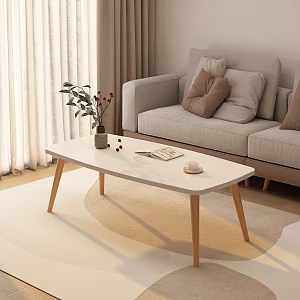 Japanese-style living room coffee table coffee table combination 3d model