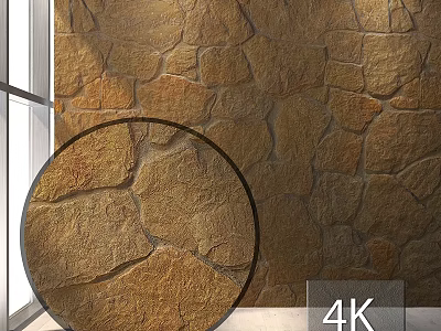 Stone Wall Construction Component With 4K Ultra HD Detailed Texture And High Definition Design 3d model