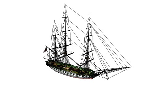 Modern Sailing 3d model