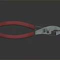 Red Handle Metal Pliers With Gripping Cutting Function For DIY And Workshop Tasks