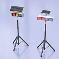 Warning lights Strobe lights Traffic lights Signal lights 3d model