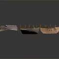 Three Traditional Handcrafted Boats With Wooden Frames And Various Designs