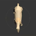 Geometric Golden Horse Sculpture With Polygonal Design And Reflective Base