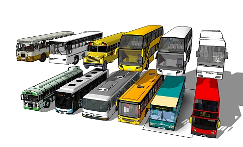 modern bus 3d model