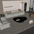 Modern Sofa Coffee Table Combination Sofa Coffee Table 3d model