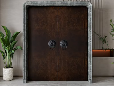 double open door 3d model