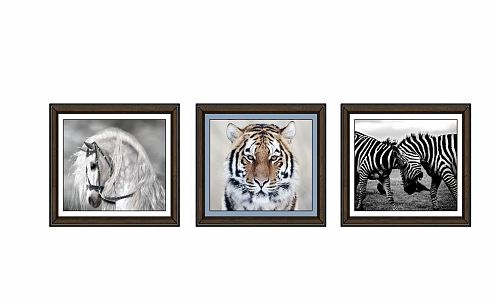 Modern Animal Painting Decorative Painting 3d model