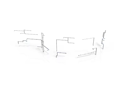 Heavy Duty Industrial Metal Brackets And Frames For Equipment Support 3d model