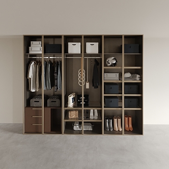 Wardrobe Locker Decorative Cabinet Bookcase Storage Cabinet Side Cabinet Wall Cabinet 3d model