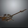Guitar Shaped Creative Building Structure With Various Sections And Modern Design 3d model