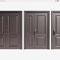 Modern Security Doors With Double And Single Panel Designs For Home Safety 3d model