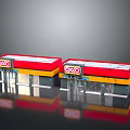 OXXO Convenience Store Buildings With Red Roof Yellow And Black Exterior Design