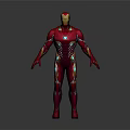 Iron Man Game and Movie Character with Red and Gold Armor