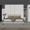 Modern Minimalist Bedroom Interior With Platform Bed Nightstand And Natural Lighting