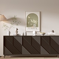 Black Cabinet Whole Cabinet Sideboard Cabinet Balcony Cabinet Locker Entrance Cabinet 3d model