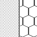 Hexagonal Grid Pattern Design With Dense And Connected Structure Elements