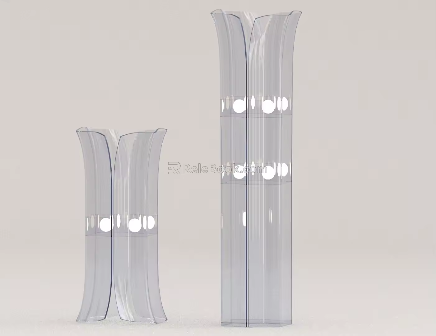 Transparent floor lamp 3d model