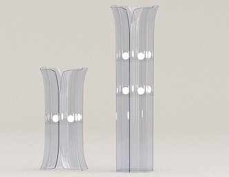 Transparent floor lamp 3d model