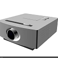 Modern Blue Projection Monitoring Equipment with Lens Cooling Vents and Compact Design