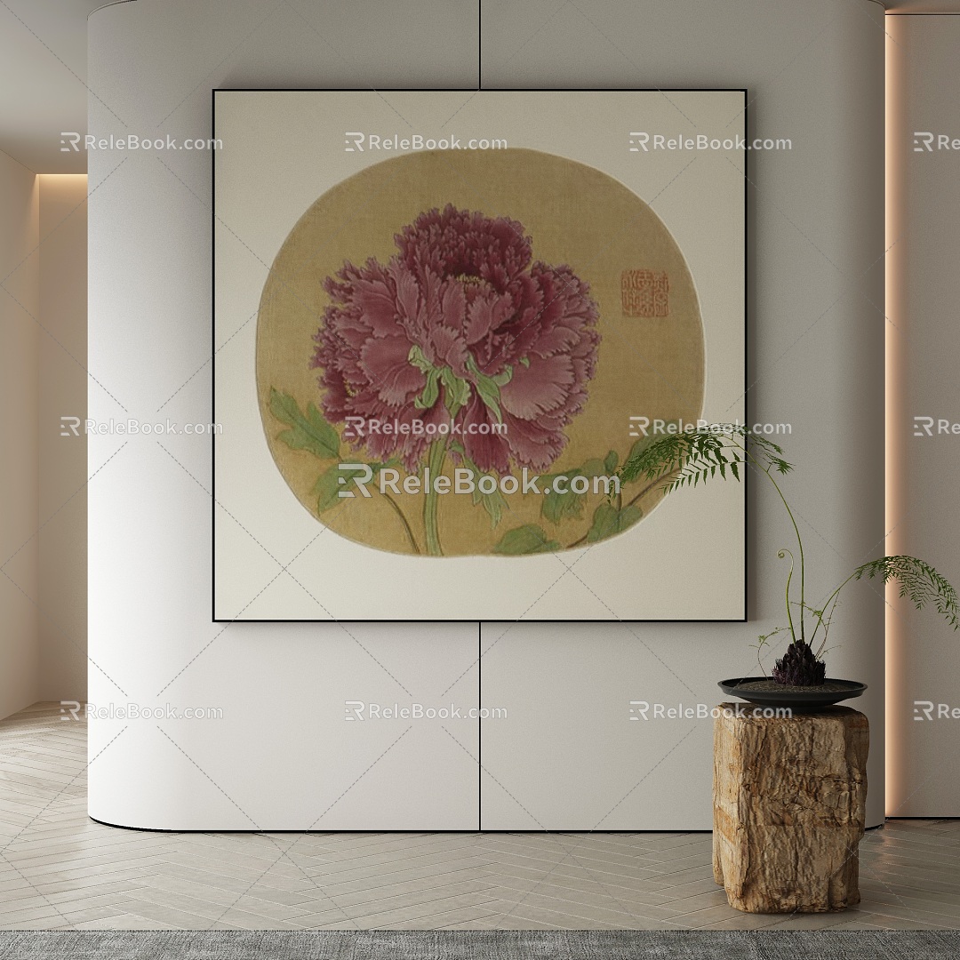 New Chinese Decorative Painting 3d model