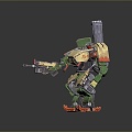 Mech Warrior Mech Soldier Machine Battlearm Mechanical Battlearm Machine Fighter Robot 3d model