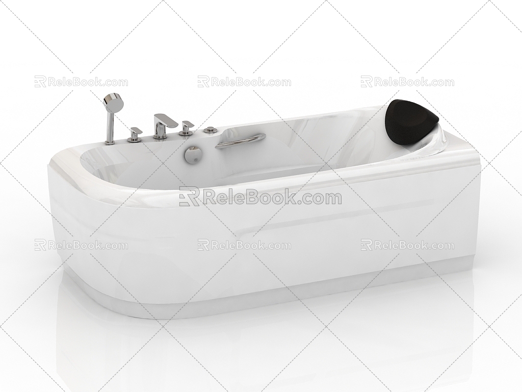 modern bathtub massage cylinder 3d model