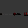 Flamethrower Equipment With Metal Spray Pipe Red Fuel Canisters And Control Grip