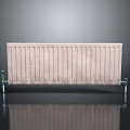 Modern Steel Radiator With Vertical Fins For Home Heating Solutions