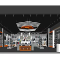 Modern Clothing Store Interior Design With Mannequins Clothing Racks And Shelves