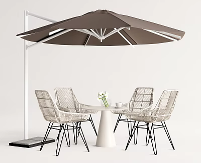 Modern Outdoor Tables and Chairs Outdoor Tables and Chairs Courtyard Tables and Chairs Leisure Chairs 3d model