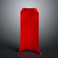 Fashionable Long Red Cloak With Flowy Fabric And Elegant Design For Clothing