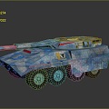 Modern Tank Sci-fi Tank Cartoon Tank Sci-fi Vehicle Sci-fi Chariot 3d model