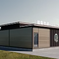 Single Family Villa Lijing Garden Sales Center Exterior With Modern Glass Facade