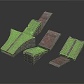 Gray Stone Scene Components With Various Shapes For Landscape Design Projects