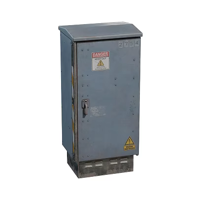 Outdoor electric box 3d model