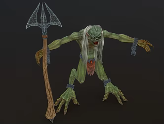 Orc demon ghost monster 3d model