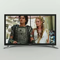 Samsung Television Displaying Historical Drama Characters In Ancient Costumes with Clear Image Quality