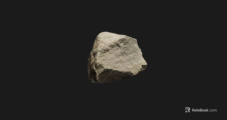 Natural Stone And Wood Craft With Textured Surface For Home Decor 3d model 