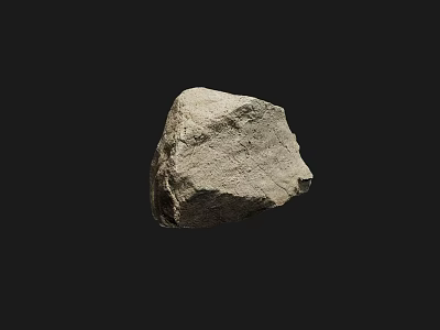 Natural Stone And Wood Craft With Textured Surface For Home Decor 3d model