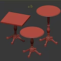 Vintage Coffee Tables With Marble And Wooden Tops And Black Metal Bases