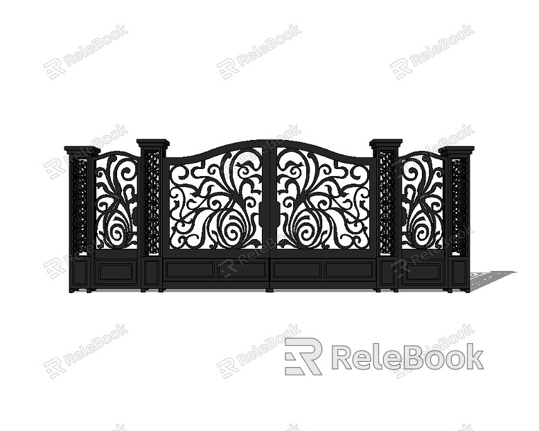 European-style iron gate model