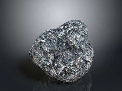 Natural Raw Stone Featuring Rough Surface And Natural Textural Patterns 3d model