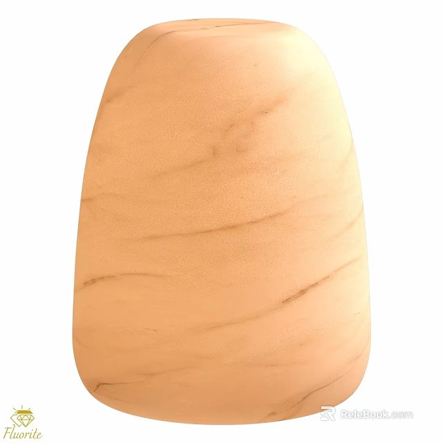 Beige Marble Pattern Table Lamp With Smooth Curved Design For Home Decor 3d model 