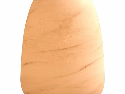 Beige Marble Pattern Table Lamp With Smooth Curved Design For Home Decor 3d model