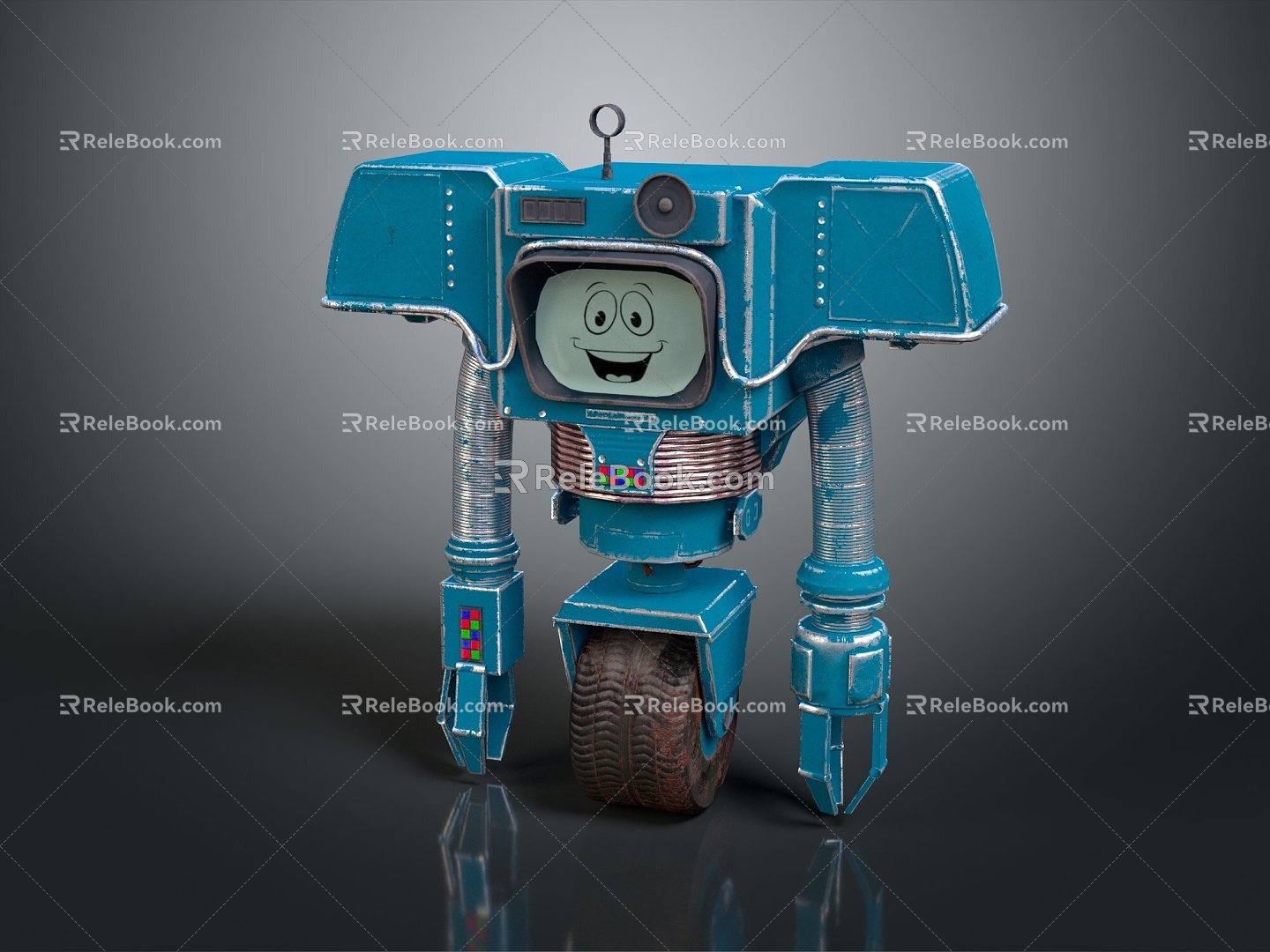 Industrial Robot Single Wheel Robot Double Wheel Robot Robot 3d model