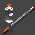 insulin pen syringe vaccine 3d model