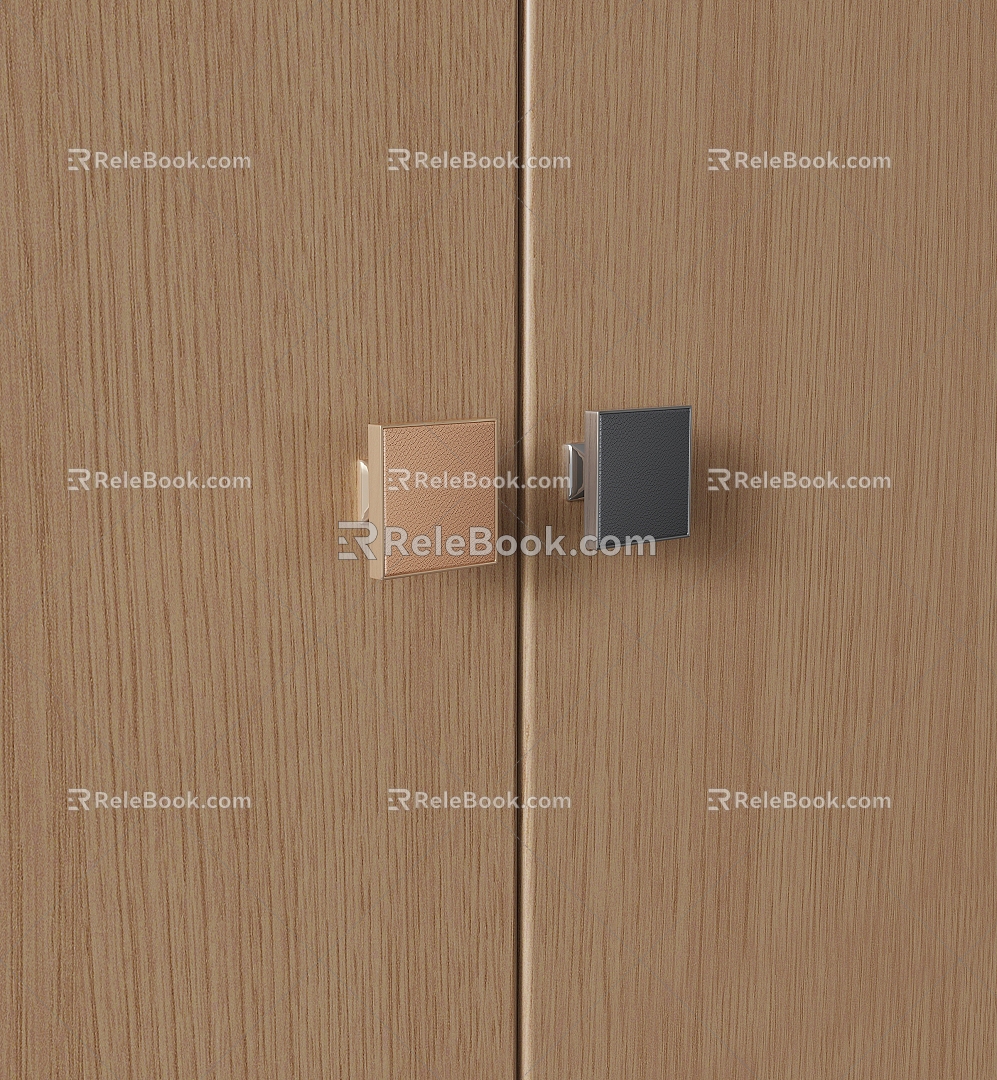 Modern door handle cabinet door handle small handle 3d model