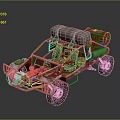 Travel car self-modified car self-modified car self-modified car self-made car self-made car travel car 3d model