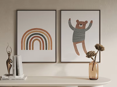 Modern Decorative Painting Decorative Hanging Painting 3d model